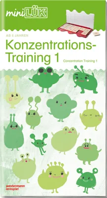 Produktbild von miniLÜK Konzentrationstraining 1: für Vor- und Grundschulkinder / concentration training