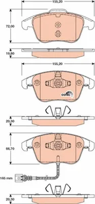 Zdjęcie produktu dla Klocki Hamulc. Vw Tiguan  07- Przód