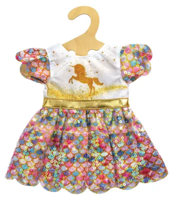 Immagine prodotto di Abito glitterato per bambola Heless ''Unicorn Goldy'', misura 28-35 cm