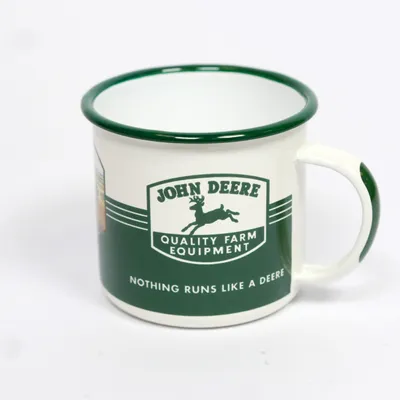 Obrázok produktu pre Nostalgické umenie - Emaille-Becher - John Deere - Kvalitné poľnohospodárske vybavenie