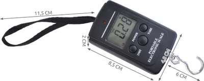 Immagine prodotto di Bilancia digitale portatile Bilancia da appendere fino a 40 kg +/- 5 g Unità di misura kg lb Jin oz Funzione di mantenimento della tara 4175