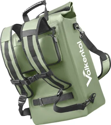 Produktbild von Valkental® ValkOne 3in1 Fahrradtasche, Wasserdicht & Reflektierend - 23L - natur grün