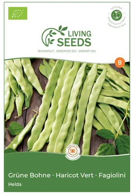 Produktbild von Stangenbohne Helda 13.6g Saatgut von Living Seeds