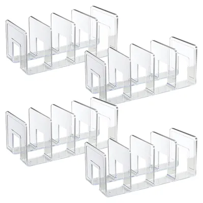Acryl-Ablage-Organizer, 4 Fächer, 32x14,5x13 cm, transparent