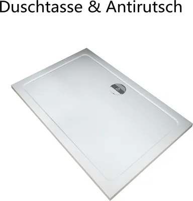 Produktbild von Rechteckig 110X90cm Duschtasse Duschwanne Flach Acryl Acrylwanne Weiß