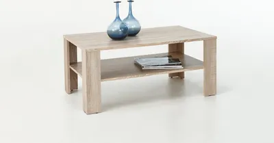 Produktbild von Couchtisch Tisch Loco 100x60 cm mit Ablageboden Sonoma Eiche