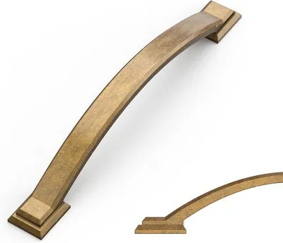 Produktbild von Famanu Möbelgriffe Set von 10 - Antik Messing - 128 mm - Zinklegierung - Für Küchen- und Kleiderschränke