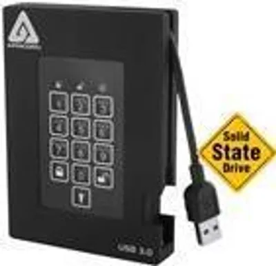 Obrázok produktu pre Apricorn Aegis Padlock Fortress, 256 GB, USB, 3.2 Gen 1 (3.1 Gen 1), 180 MB/s, Čierna