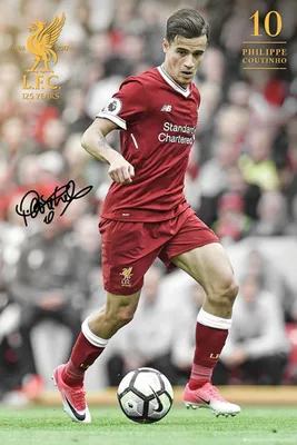 Produktbild von Fußball - Poster - FC Liverpool - Coutinho 17/18