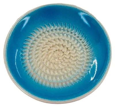 Produktbild von Kaladia Reibeteller Keramik Unifarben Hellblau - Durchmesser ca. 12cm - 808