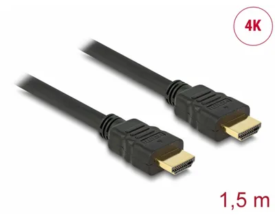 Productafbeelding van Delock 84753 HDMI Kabel Delock Ethernet A -> A St/St 1.50m 4K Gold