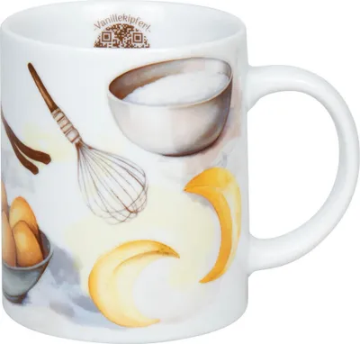 Immagine prodotto di Könitz Becher Weihnachtsbäckerei Vanillekipf, Tasse, Kaffeetasse, Porzellan, Weiß, 300 ml, 1110022875