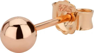 Produktbild von Single 4mm Kugel Ohrstecker 375 Rotgold Ohrschmuck Ohrringe Kugelstecker 5567