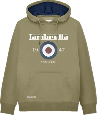 Produktbild von Lambretta - "AW24" Kapuzenpullover für Herren LB201 (XL) (Khakigrün)