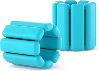 Immagine prodotto di Pesi portatili da polso e da caviglia, bracciale in silicone, fitness, nuoto, yoga, per uomo e donna, sport, 1 paio, circa 900 g, blu