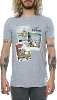 Image de Frozen - T-shirt pour homme BI1574 (XL) (Gris)