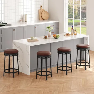 Obrázek produktu pro Barová stolička - Barová židle - Sada 4 kusů - Výška sedáku: 61,98 cm
