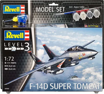 Produktbild von Revell Model Set F-14D Super Tomcat - Flugzeug-Modellbausatz; 63960