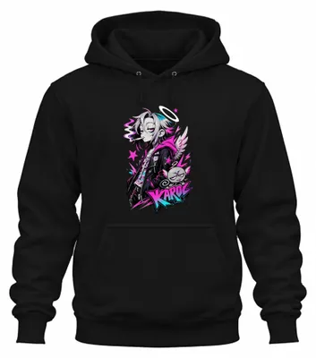 Imagen del producto de Sudadera con capucha estilo anime, manga, punk, emo, gótico, rosa, estilo japonés Y2K, Harajuku. Color: . Talla: L