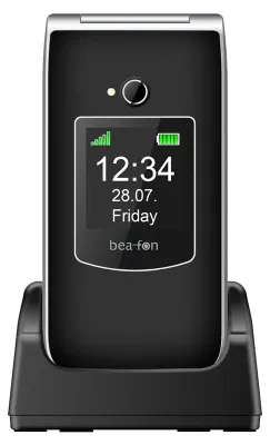 Produktbild von Beafon SL605, Klappgehäuse, Single SIM, 6,1 cm (2.4"), 1,3 MP, 1050 mAh, Schwarz