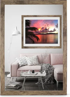 Produktbild von Bilderrahmen Foto Poster Rahmen Alice Holz MDF Apfel 60x80 cm