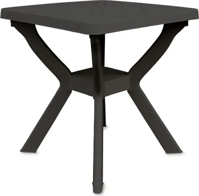 Produktbild von 2.05 Kunststoff Gartentisch RENO - ca. 70 x 70 x 72 cm - Farbe: Anthrazit