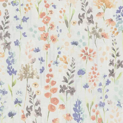 Zdjęcie produktu dla Vliestapete Blumentapete Bunt Grau 396063 Aquarell Dreams