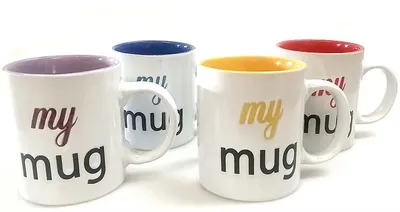 Produktbild von 049 Kaffeetassen 4 er Set smy Mug rot gelb blau lila