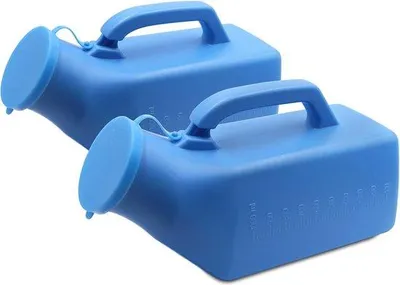 Produktbild von Famanu Urinal für Männer - Mit Deckel - 1000ml - 2 Stück
