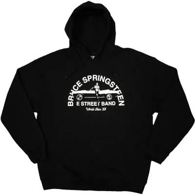 Produktbild von Bruce Springsteen - "Tour ´23 Leaning Car" Kapuzenpullover für Herren/Damen Uni RO10646 (L) (Schwarz)
