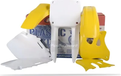 Produktbild von Plastiksatz Für Suzuki Rm 125/250 '01-'08 Gelb Weiss