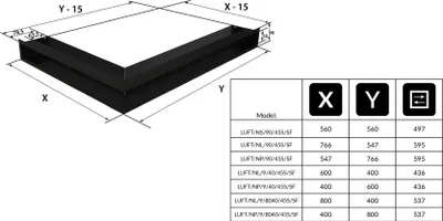 Obrázek produktu pro SADA Mřížka rohový 3x LEVÁ STRANA KOMÍNA