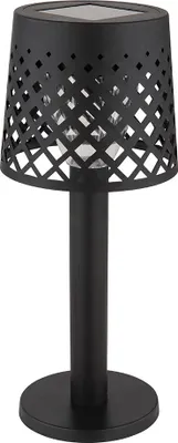 Produktbild von LED Solarleuchte, schwarz, Dekorstanzungen, Akku, H 21 cm