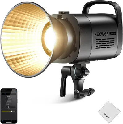 Produktbild von LED-Videolicht – Videolampe – Studiobeleuchtung – Dauerlicht – Fotolicht – 70W, 34.000 Bildelemente, 2700-6500K