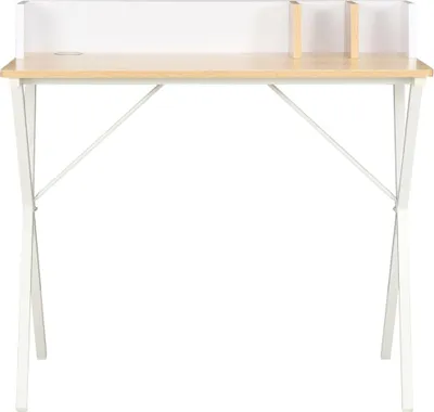 Obrázok produktu pre vidaXL Stôl biely a prírodný 80x50x84 cm