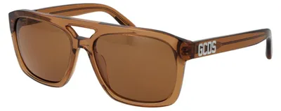 Immagine prodotto di Gcds GD0058 Occhiali da sole unisex marrone chiaro lucido 56/16/140