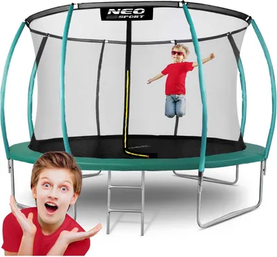 Obrázek produktu pro Profilová trampolína 12ft/374cm s vnitřní ochrannou sítí od Neo-Sport