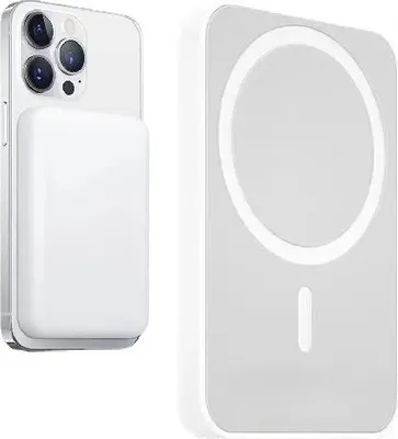 Zdjęcie produktu dla Biały Powerbank Magsafe 5000 Mah Bezprzewodowy 18,5 W Szybkie Ładowanie