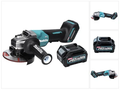 Productafbeelding van Makita GA 016 GD1 accu haakse slijper 40 V max. 125 mm borstelloos XGT + 1x accu 2,5 Ah - zonder oplader