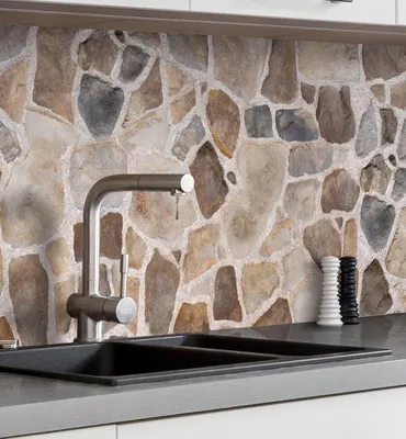 Produktbild von Küchenrückwand selbstklebend Mauer Natursteine Spritzschutz Folie 400 x 60cm