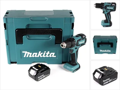 Produktbild von Makita DDF 459 G1J Akku Bohrschrauber 18V 45Nm im Makpac + 1x 6,0 Ah Akku - ohne Ladegerät