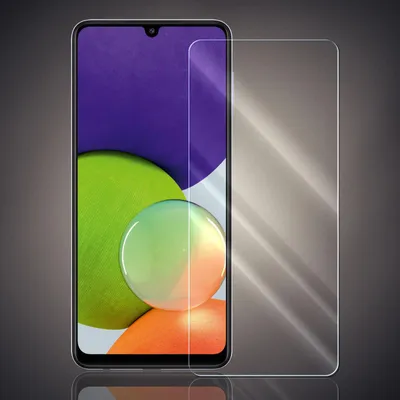 A transparent screen protector is shown next to a smartphone.
