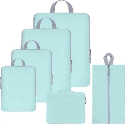 Immagine prodotto di Famanu, set di 6 sacchetti organizzativi per valigia, ideali per riporre accessori da viaggio, colore blu