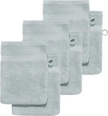 Produktbild von Erwin Müller Waschhandschuh Sindelfingen" 6er-Pack hellgrau 15x21 cm"