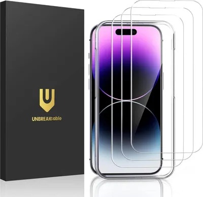 Obrázok produktu pre Ochranné sklo iPhone 14 Pro Max [3 kusy] - tvrdosť 9H, 2,5D ochrana obrazovky