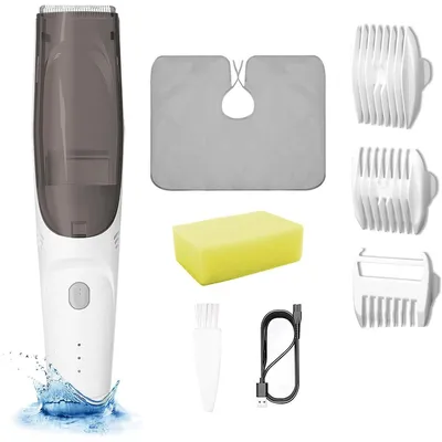 Produktbild von Vakuum-Babyschneider, Kinder- und Herrenhaarschneider, elektrisches Haarschneide-Set mit Doppelmotor, wasserdichter Profi-Haarschneider