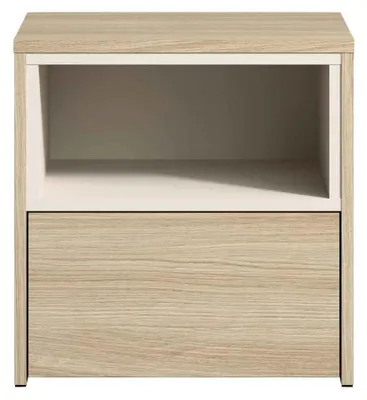 Produktbild von Masseno Nachttisch BALYR Nachtschrank Beistelltisch für Schlafzimmer 45 x 45,9 x 35 cm Beige
