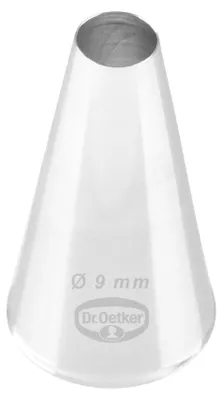 Spritztülle 9 mm, rund, Edelstahl, 1 Stück