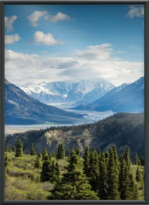 Produktbild von RAWWEST.BIS Alu Bilderrahmen 13x18 cm Schnelle Montage Kunstglas Plexi Rahmen für Bilder und Poster, Anthrazit