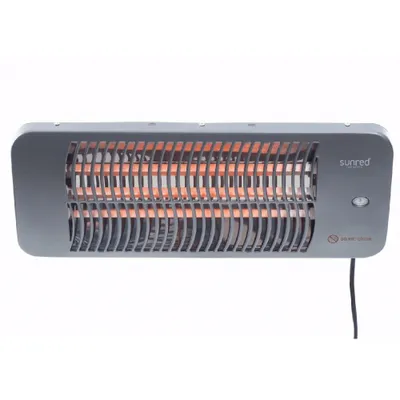 Image de SUNRED | Chauffage | LUG-2000W, Lugo Quartz Wall | Infrarouge | 2000 W | Nombre de niveaux de puissance | Convient aux pièces jusqu'à m² | Gris | IP24